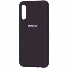 Чехол силиконовый Silicon Cover FULL для Samsung A70 (Черный)