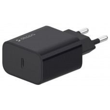 Сетевое зарядное устройство Deppa USB-C, Power Delivery, 20Вт (Черный)