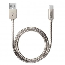 Кабель Deppa Metal USB - Type-C, алюминий, 1.2м (Стальной)