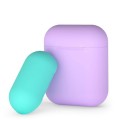 Чехол силиконовый Deppa для AirPods двухцветный (Лавандовый и мятный)