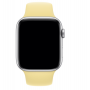Ремешок Sportband для Apple Watch 42/44/45mm силиконовый (Лимонный крем)