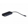 Переходник для Macbook Gurdini USB-C 8in1 PD/HDMI/3xUSB3.0/SD.TF/Ethernet (Графит)