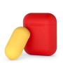 Отзывы владельцев о Чехол силиконовый Deppa для AirPods двухцветный (Красный и желтый)