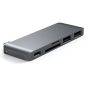 Отзывы владельцев о Переходник Satechi Type-C USB 3.0 Passthrough Hub для Macbook 12". Порты: 1x USB-C, 2 x USB 3.0, SD, microSD (Серый космос)