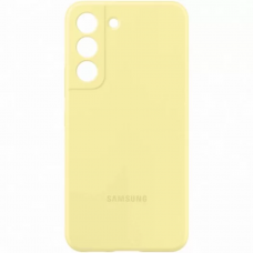 Чехол-накладка Samsung Silicone Cover для Galaxy S22 (Сливочно-желтый)