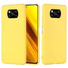 Чехол силиконовый Zibelino Soft Matte для Xiaomi Poco X3/X3 PRO (Желтый)
