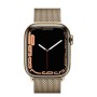 Отзывы владельцев о Часы Apple Watch Series 7 GPS + Cellular 45 мм, корпус нержавеющая сталь золото, миланский сетчатый браслет золотой