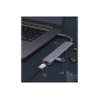 Адаптер Deppa для MacBook 7-в-1, HDMI, PD 2xUSB 3.0, RJ45, microSD/SD, (Графитовый)