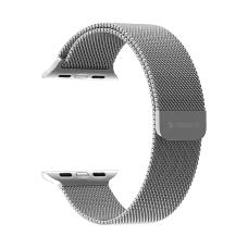 Ремешок Deppa Band Mesh для Apple Watch 42/44 mm, нержавеющая сталь (Серебристый)