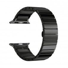 Ремешок Deppa Band Steel для Apple Watch 38/40/41 mm, нержавеющая сталь (Черный)