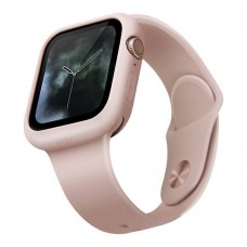 Чехол Uniq для Apple Watch 4/5/6/SE 44 mm LINO (Розовый)