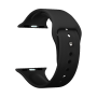 Ремешок Deppa Band Silicone для Apple Watch 38/40 mm, силиконовый (Черный)