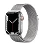 Отзывы владельцев о Часы Apple Watch Series 7 GPS + Cellular 45 мм, корпус нержавеющая сталь серебро, миланский сетчатый браслет серебристый