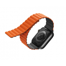 Ремешок Uniq для Apple Watch All 45/44/42 mm Revix reversible Magnetic (Серый/Оранжевый)
