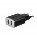 Сетевое зарядное устройство Deppa 2 USB 2.4А Ultra (Черный)
