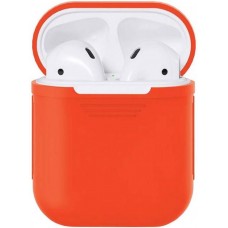 Чехол силиконовый для наушников Apple AirPods (Оранжевый)