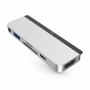Переходник HyperDrive 6-in-1 USB-C Hub для iPad Pro. Порты: USB-C, HDMI, USB-A, SD, Micro SD, 3.5mm AUX. (Серебристый)