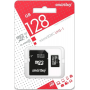 Карта памяти SmartBuy MicroSDHC 128Gb (Class 10) + SD Adapter